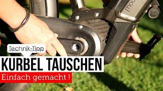 Pedelec / Fahrrad Kurbel nach Sturz selbst tauschen / reparieren , BOSCH u.a.