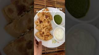 Paratha Recipe | Palak - Paneer Paratha Kaise Banayen | Very Healthy Food | Spicy Food | ​⁠#ytshort