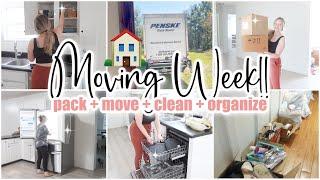  MOVE TO THE NEW HOUSE! // pack + move + whole house clean + organize