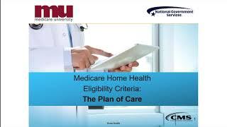 Medicare Home Health Eligibility Criteria - The Plan of Care