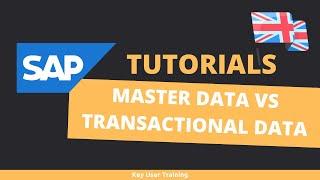 SAP - Master Data VS Transactional Data