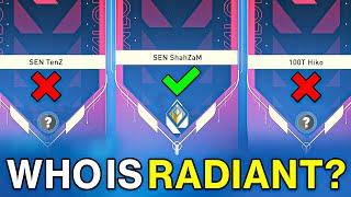 Can You Guess The Radiant?