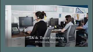 TA & Tutor Services - BYU Continuing Education