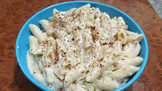 Creamy Cheesy White Sauce pasta #yummyrecipe #mouthwatering #recipe