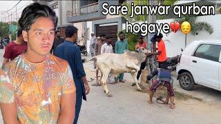 Qurbani k waqt cow bhag gayi ? |Bakra Eid Day 1 