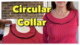 How to make Rounded/Circular Collars-(Step by step Sewing tutorial)