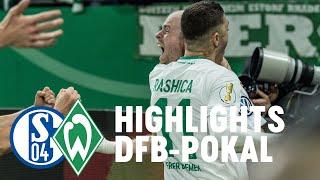 Schalke 04 - Werder Bremen 0:2 (Highlights) Rashica & Klaassen Tore - Werder im Halbfinale!