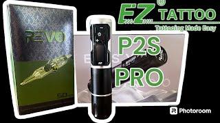 EZ P2S Pro wireless tattoo machine, Review + Unboxing