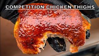 Competition Chicken Thighs - No Scrape Bite Through Skin!! | Pit Boss Austin XL