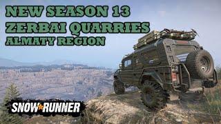 Almighty 4x4 EXPLORATION On The New ALMATY REGION (SnowRunner Season 13)! Ep. 1