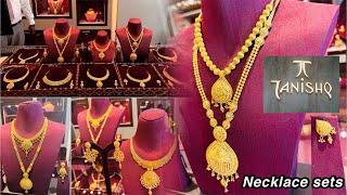 Tanishq 22kt gold necklace set designs with Making charge & Product code | wow…Gold necklace sets