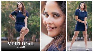 Anasuya Bharadwaj | Vertical Video | PhotoShoot | Info Instagram | June 24 | Blue | Actress Version