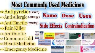 Common Medicines For General Medical Practice || Medicine Name & Uses