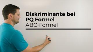 Diskriminante bei PQ-Formel, ABC-Formel, Mitternachtsformel | Mathe by Daniel Jung