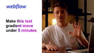 Apple Moving Text Gradient | Webflow Quick Snippet