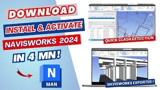 Download, Install and Activate Navisworks 2024 for FREE | NWC exporter 2024 | Explore new Features