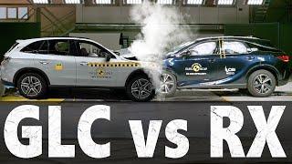 2022 Mercedes GLC vs Lexus RX - Crash Test