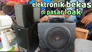 Elektronik bekas di pasar loak jatinegara sabtu 6 juli 2024