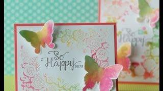 Papertrey Ink Make it Monday #109:  Watercolor Stamping Plus Embossing