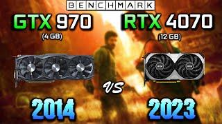 GTX 970 vs RTX 4070  // How big is the difference? // Test in 10 Games // 1080p // Benchmark