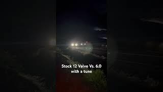 Stock 12 Valve Cummins Vs. 6.0 Ford with a tune. #cummins #ford #dodge #street #dragrace