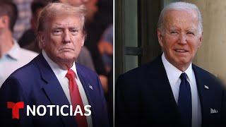 Aseguran que Trump quiere que Biden supuestamente se someta a prueba de drogas | Noticias Telemundo