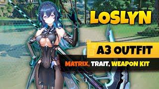 Loslyn A3! Weapon Kit + Matrices + Trait! Tower of Fantasy