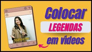 COMO COLOCAR LEGENDAS EM VÍDEOS PELO CANVA | Como legendar vídeo no canva