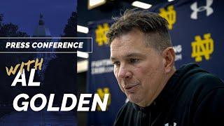 Notre Dame DC Al Golden on LB Corps, Lincoln Riley and USC Rivalry