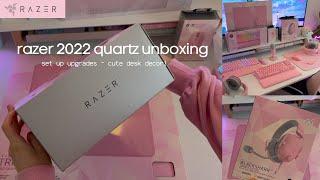 new razer quartz 2022 products unboxing ~ set up upgrades ️ razer con 2022 releases...