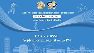 RBI@90 Inter Institutional Cricket Tournament | Day 1: Delhi Challengers vs RCA, CAG vs BSNL