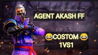 AGENT AKASH FF || VS || SAURABH HACKER 1vs1 COSTOM CLASS SQUAD TRENDING ||