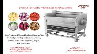 Ginger Washing And Peeling Machine | Haldi,Turmeric, Potato, Onion, Carrot Washing & Peeling