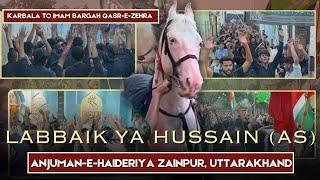 Labbaik Ya Hussain (A.S) | Karbala To Imam Bargah Qasr-e-Zehra | Anjuman-e-Haideriya, Zainpur | 2022