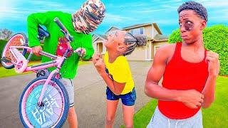 CRAZY STRANGER takes my NEW BIKE brother gets in FIGHT!| Kota Cake