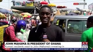 Kumasi residents react to John Mahama's swearing-in