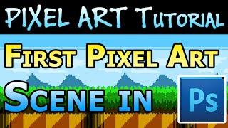 Pixel Art Tutorial - Creating your first level tiles in Photoshop