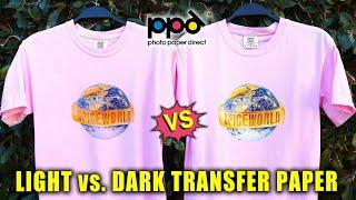 LIGHT VS. DARK TRANSFER PAPER: PHOTO PAPER DIRECT (+ WASH TEST!) || Lucykiins