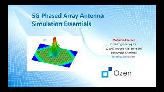 5G Phased Array Antennas - Simulation Essentials