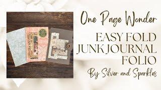 One Page Wonder Tutorial Lucky Number Thirteen! New Style Easy Fold Folio  #onepagewonder