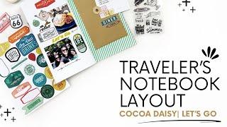 Traveler's Notebook Layout 2024 | Cocoa Daisy Let's Go Kit Unboxing