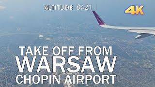 WARSAW TAKE OFF - CHOPIN AIRPORT WIZZ AIR  2024 4K