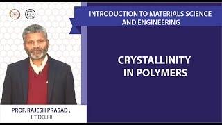 Crystallinity in Polymers