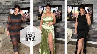 SPRING INTO SHEIN | CURVE DRESSES | SEXY DATE OUTFITS