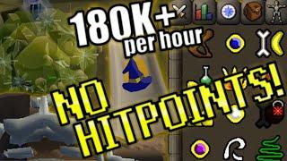 INSANE MAGE XP w/ NO HITPOINTS! 180K XP PER HOUR! OSRS MAGE PURE GUIDE OSRS 1 Def Pure Mage Training