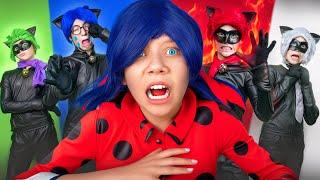 Surviving Every Emotion Inside Out! Which Superhero Ladybug is the most bad (evil)?!