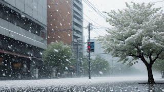 Hachioji, Tokyo Suddenly Devastated By Terrible Hailstorm After 50 Years