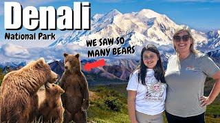 Denali National Park: WILDLIFE EVERYWHERE & Clear Mountain Day!!