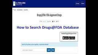 Food and Drug Administration Database II Drugs@FDA Database II US Drugs@FDA Label