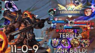 TERIZLA EXP LANE TANK BUILD | TERIZLA BEST BUILD 2023 | MLBB ~ Zoruto